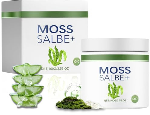 Moossalbe Plus, Moossalbe Gesicht Falten Testsieger, Anti Falten Creme mit Soforteffekt, Feuchtigkeitscreme Gesicht für Frauen und Männer, Tagescreme mit Kollagen & Aloe Vera