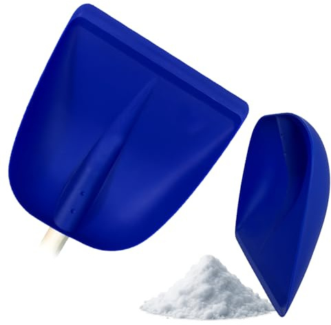 Crisalide® Pala Multiuso da Neve Senza Manico – Badile Professionale in Plastica Rinforzata 29x33 cm – Resistente da -50° a +70° – Ideale per Neve, Detriti, Auto, Giardino