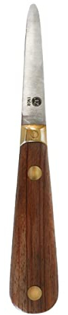 Pradel Essentiel Lancette Couteau à huitre 13C, 16.1 cm, Bois Palissandre | Acier inoxdydable 13 C, Longueur 161 mm et manche en palissandre, Couteau à huitre