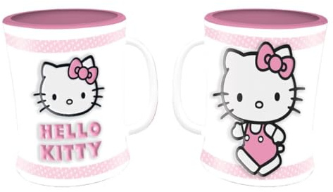 Pyramid International Hello Kitty - geprägte Tasse - offiziell lizenziert - A5 - Tagebuch für Schule Uni Büro Schreibwaren Fanartikel