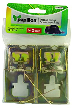 Mausefalle aus verzinktem Metall (Beutel 2 Einheiten)