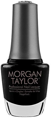 Morgan Taylor Professional Lacquer Nail Polish – Black Shadow, 15mL
