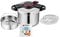 SEB Clipso Minut Easy-Olla a presión (9 L, Acero Inoxidable, Incluye Kit de esterilización + Libro de Recetas para Todo Tipo de Fuego, con inducción), Gris