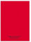 Cahier 24x32 96 pages petits carreaux piqure 90g Couverture polypropylène rouge