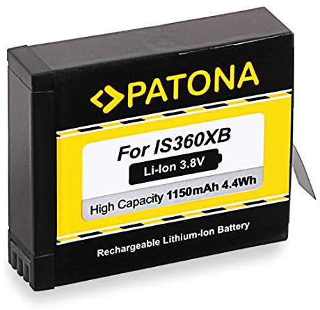 PATONA Batteria Sostituzione per Insta 360 batterie, 1150mAh 4.4Wh 3.8V Li-ion, compatibile con Insta360 One X Action Cam, Protezione contro Sovraccarico e Cortocircuito