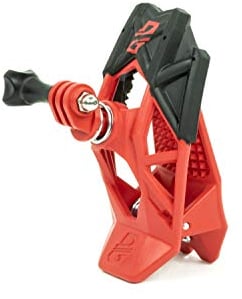 Dango Design Gripper Mount - Universal Clamp Mount for Action Cameras, Use as a Mount on Motorcycles, Powersports Helmets & More - Ripper Red