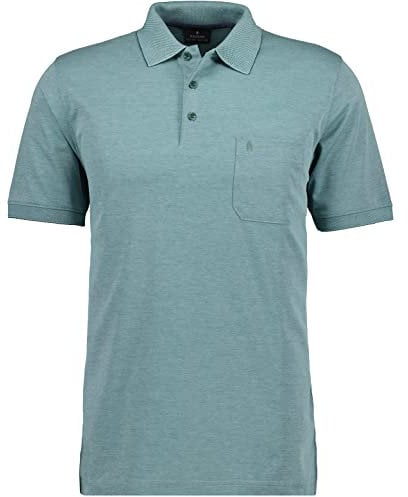 RAGMAN Poloshirt – Basic – Polokragen – 3/4-Ärmel – Herren, Salbei 344, S