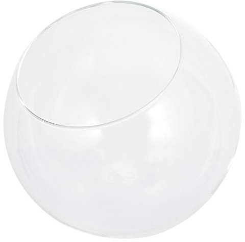 NUOBESTY Clear Glass Cloche Globe Glass Food Cover Dome Display Dome Bell Jar Mini Dessert Plate Cake Stand Decorative Bell Cover for Plants Succulents Fairy Lights 6 Inch