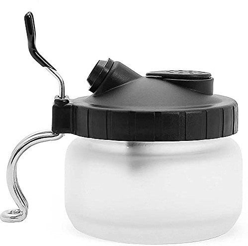 ANCLLO Airbrush Deluxe Airbrush 3 in 1 Cleaning Pot with Holder Cleans Airbrush Holds Airbrush Color Palette Lid Filters - Airbrush Cleaning Pot, Airbrush Cleaning kit for Airbrush Spray Gun Washing