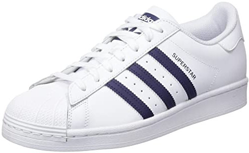 Adidas Superstar, Scarpe da Ginnastica Basse Uomo, Bianco Ftwr White Shadow Navy Ftwr White, 40 EU