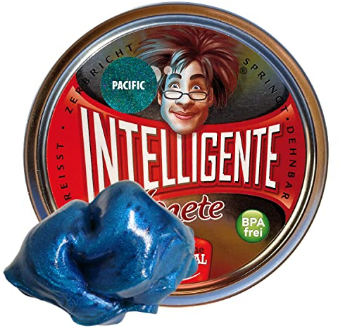 Intelligente Knete - Das Original! Pacific mit Marmor-Effekt - Kinderknete und Therapieknete in einem - besser als jeder Stressball! Für Kinder und Erwachsene (Standard-Dose, 80g)