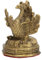 Hztyyier Feng Shui Phönix-Statue, 3,1 Zoll Hoch, Messing-Phönix-Figur, Heimbüro, Dekoration für Viel Glück, Reichtum, Chinesische Sammlerstücke