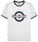 Lambretta Mens Logo Ringer Short Sleeve T-Shirt - White - L