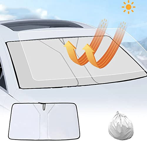Parasol para Parabrisas de Coche,para Renault Arkana Captur City Clio Duster Fluence Kadjar,Protector Solar para Coche Plegable Anti UV Rayos,142x80cm