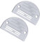 CoCud Sewing Machine Stitch Plate, FD24 Fit No.18 & No.20 Needle Hole, Chrome Plated Plate with Scale Mark - (Applications: for Sewing Machine), 2-Pieces