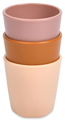 Tiny Twinkle kinderteller Baby Teller 3er-Pack BPA-freie Tassen, Teller und Schüsseln Sets für Kinder und Kleinkinder - Polypropylen Kunststoff-Geschirr-Set