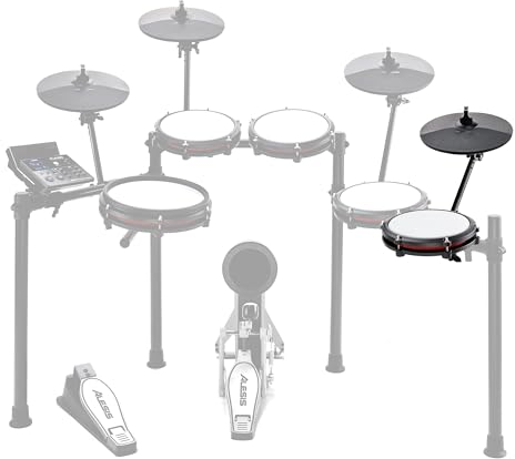 Alesis Drums Nitro Max Expansion Pack - Espansione per kit di batteria Nitro Max con tom pad in mesh, piatto da 10 con effetto choke e cavi