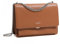 DAVID JONES - Umhängetasche für Damen – Handytasche, PU-Leder, Hartschale, Ketten zum Tragen der Schulter – rechteckige Tasche, Abendtasche, Shopping, Stadt, Cognac-Braun, Einheitsgröße