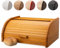 FALKENBERGER Panera de madera de haya, aprox. 39 x 29 x 18 cm, con tapa enrollable, hecha a mano