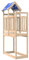 vidaXL Spielturm aus massivem Kiefernholz, 110,5 x 52,5 x 215 cm, Outdoor-Spielhaus mit Polyester-Dach für Hinterhof und Garten, personalisierbar mit Rutschen und Schaukeln