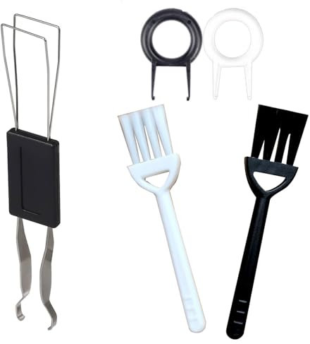 5pc Extractor de Teclado,Extractor de Teclas,Extractor de Interruptores,Pinzas para Teclado,con Cepillos,Extractor Interruptor Teclas,para Quitar Arreglar Teclado Mecánico