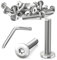 Dayalo 20 viti Torx, M5 x 25 mm, viti a testa piatta, in acciaio inox A2 V2A, M5, viti per macchine, viti metalliche con chiave Torx