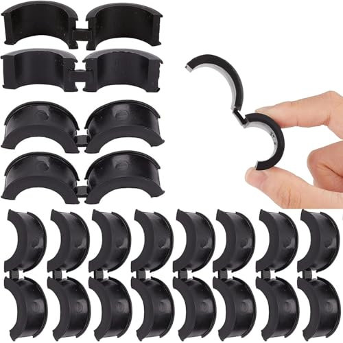 JINJUMEI 12 Pcs Bicycle Handlebar Rubber Gasket, Gummidichtung Für Fahrradlenker 31,8 bis 25,4/22,2, Antivibrations und Anti-Rutsch Durable Rubber Gasket für Mountainbikes, Lenker Dichtung Adapter