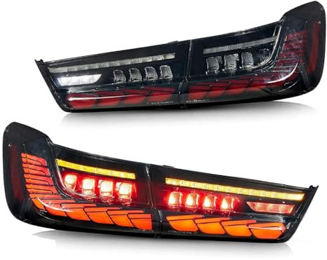 LiuROSE Auto wasserdichte Rückleuchten für BMW 3 Series G20 G80 M3 GTS 330i 340i,Auto Innen Rücklicht Parkplatz Bremse Lampe Signal Lampe Ersetzen Zubehör