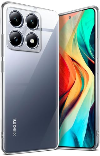 moex für Xiaomi 14T Pro Hülle Durchsichtig, Silikon Handyhülle Transparent, Clear Case Ultra Slim, Backcover Schutzhülle Dünn, Silikonhülle Minimalistisch, Aero Case, Klar