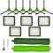 Kit de Accesorios y Repuestos para iRobot Roomba J5 J5+ J6 J6+ J7 J7+ J8 J8+ J9 J9+ Serie J J Plus Aspiradora Robot – 1 Cepillo de Goma, 5 Filtros HEPA, 6 Cepillos Laterales