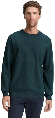 Tom Tailor Herren 1047570 Strickpullover aus Bio-Baumwolle (1er Pack)