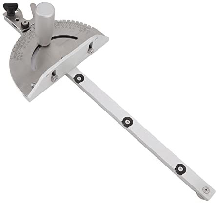 Gehrungslehre, verschleißfestes Aluminium, hochpräzise Tischkreissäge, Gehrungslehre für die Holzbearbeitung, Gehrungslehre für Metabo, Gehrungslehre für Tischkreissäge, Tischkreissägen-Zubehörmodel