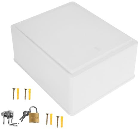 PartyKindom Wall Mount Milk Box for Milk Storage and Mail Lockable Milk Outdoor Milk Organizer
