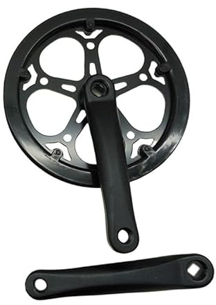 Baoblaze Guarnitura per Bicicletta, guarnitura per Bicicletta, Corona da 52 Denti, Braccio della pedivella da 170 mm, Cono Quadrato, Parti di Riparazione per