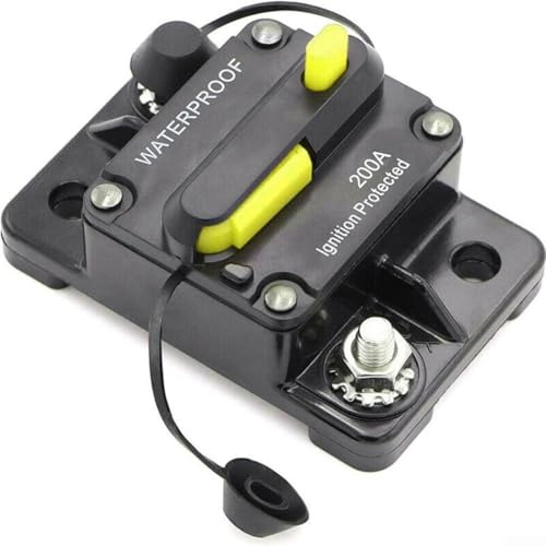 Fusibile interruttore automatico 12 V 48 V CC, 30 300 Amp Ripristino manuale con IP67 impermeabile per auto, barca e circuiti ausiliari fuoristrada (200A)