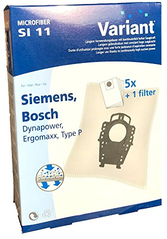 5 Staubsaugerbeutel geeignet für Siemens Dynapower Hepa Active 2000W