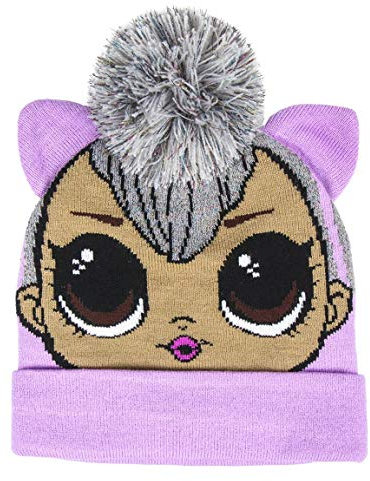 Artesania Unisex Gorro Con Aplicaciones LOL Strickmütze, Pink (Rosa 49), Einheitsgröße