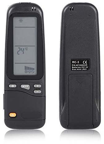 Yunir Reemplazo de Control Remoto RC-3 para Aire Acondicionado Liangyu RC-4 RC-7, para Airwell York Daewoo