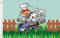 U24 Flagge Fahne BBQ Riding Huhn 90 x 150 cm