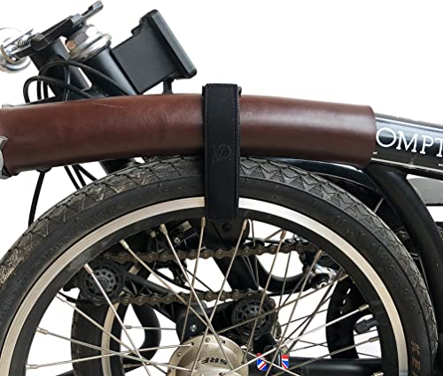 TWTOPSE Fahrradrahmen Rad Fester Riemen Für Brompton Faltrad, Nylon Fahrradhosen Riemen 1 Paar (Schwarz)