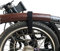 TWTOPSE Fahrradrahmen Rad Fester Riemen Für Brompton Faltrad, Nylon Fahrradhosen Riemen 1 Paar (Schwarz)