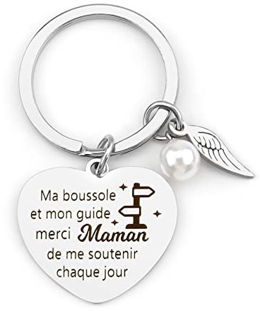Irrigao Cadeau Personnalisé pour Maman - Porte Clef, Idée Anniversaire, Fête des Mères, Noël