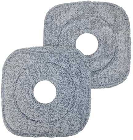 AMOS Advanced Spin Mop & Bucket Set - Self-Cleaning, 360-Degree Rotating Design with 3 Premium Microfiber Heads, Ideal for All Hard Floor Surfaces