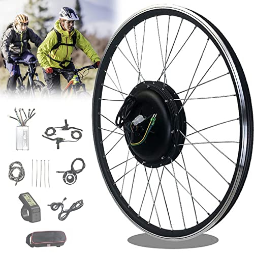 20, 24, 26, 27,5, 28, 29, 700c Zoll Vorderrad E-Bike-Umrüstsatz E-Bike-Umrüstsatz Pedelec-Elektrofahrrad Elektrofahrrad-Umrüstsatz E-Bike-Umrüstsatz mit LCD-Display, 48 V/350 W-20 Zoll (36 V/ 350 W 2