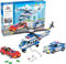 DIOXSTAR City Police Building Blocks Toy Set, Police Helicopter and 2 Sports Car, Catch Bank Robbers, Enhances Motor Skills and Coordination, For Kids 6-12, 409 Pieces