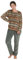TRAMAS+ Pigiama Invernale da Donna, Pigiama Corallo da Donna, Set di T-Shirt a Maniche Lunghe e Pantaloni Lunghi con Vita Calda Regolabile, Set da Donna - M,Rosana Verde