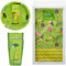 Colin The Caterpillar Party Set, Paper Plates, Cups and Tablecloth, Green Birthday Theme for 8X