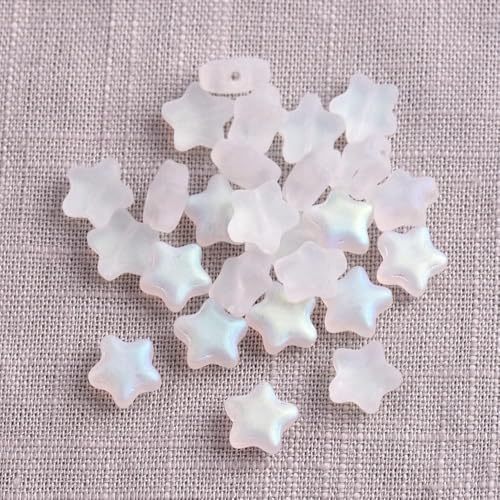 Kristallglas-Sternperlen, 8 mm, kleine Sternform, lose Perlen für Schmuckherstellung, DIY, Schmuck, Perlenzubehör, 30 Stück