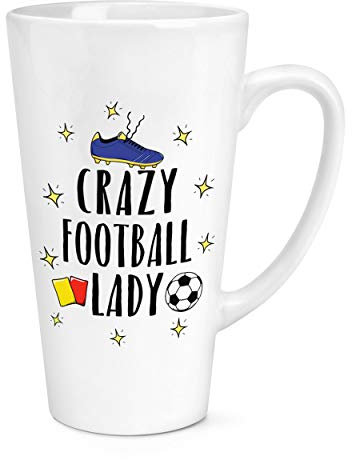 PAZZO calcio donna 17oz GRANDE latte tazza