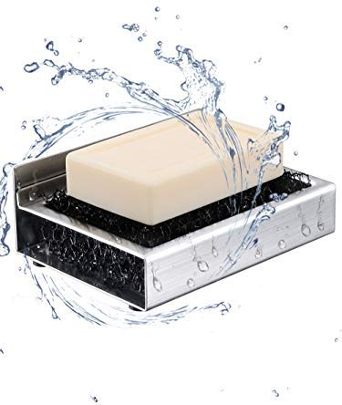 ToHa 3M Adhésif Porte Savon Acier Inoxydable Support pour Savon Salle de Bain et Cuisine